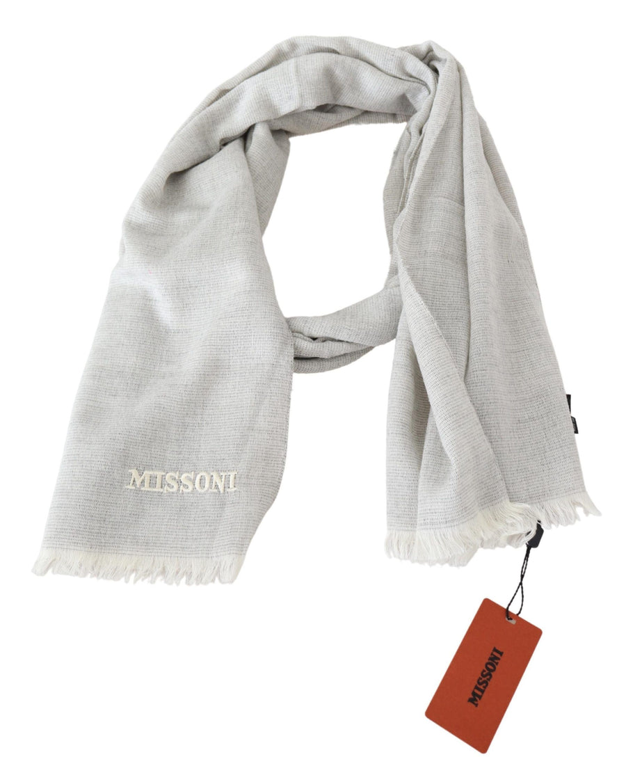 Missoni 100% Wool scarf in gray