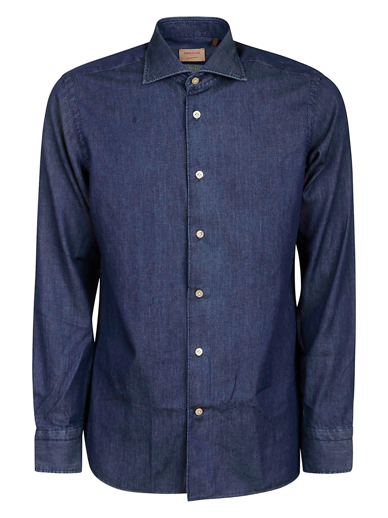 Shirt Blue Cotone