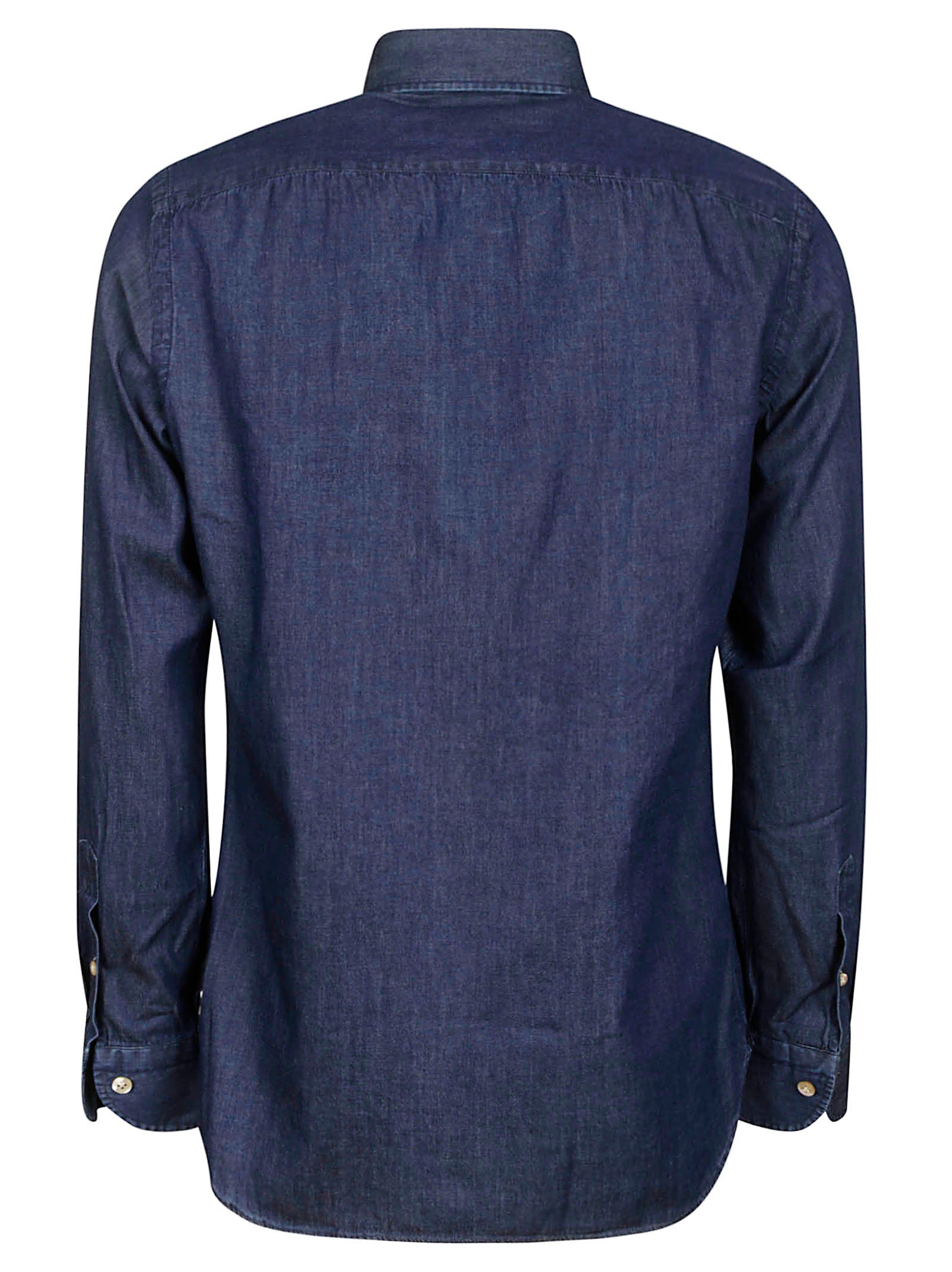 Shirt Blue Cotone