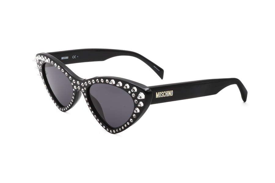 Preloved - Moschino Womens 52mm Black Sunglasses Mos006-S-Str-807-52 One Color