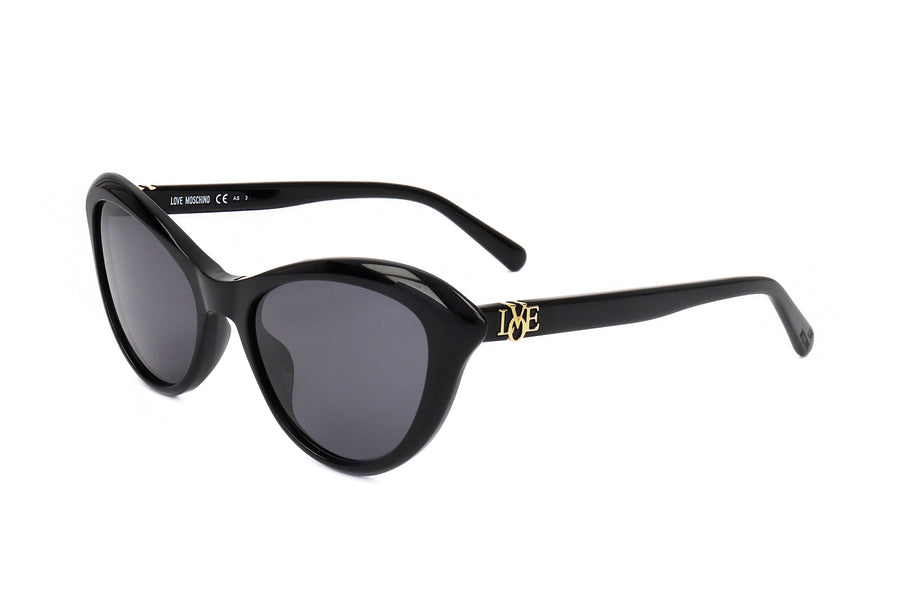 Preloved - Moschino Womens Love 53 Mm Black Sunglasses Mol015s-0807-Ir One Color