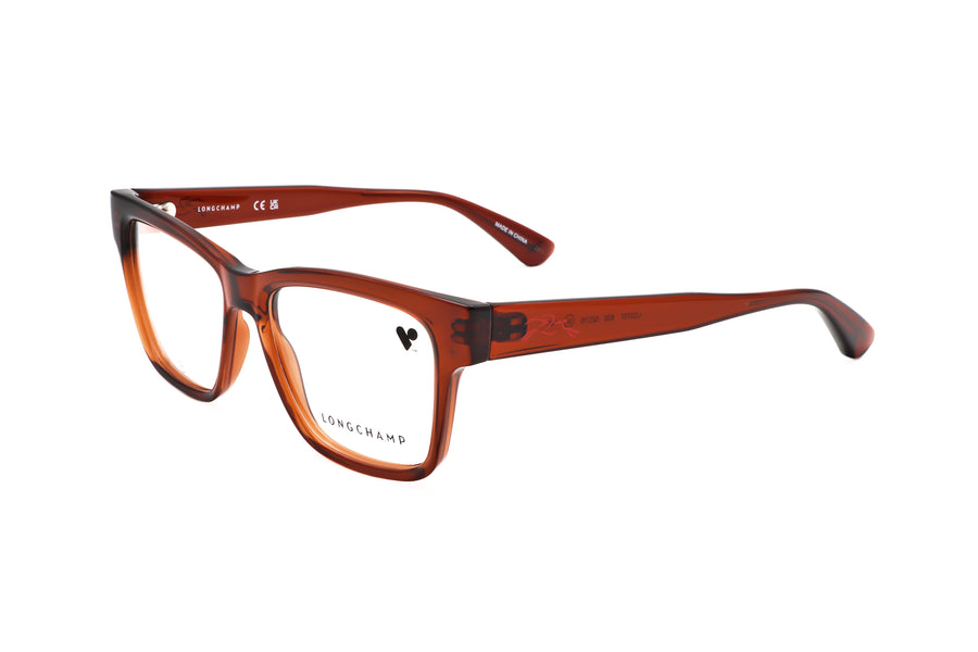 Preloved - Longchamp Womens 52mm Transparent Rust Eyeglasses Lo2737-830 One Color