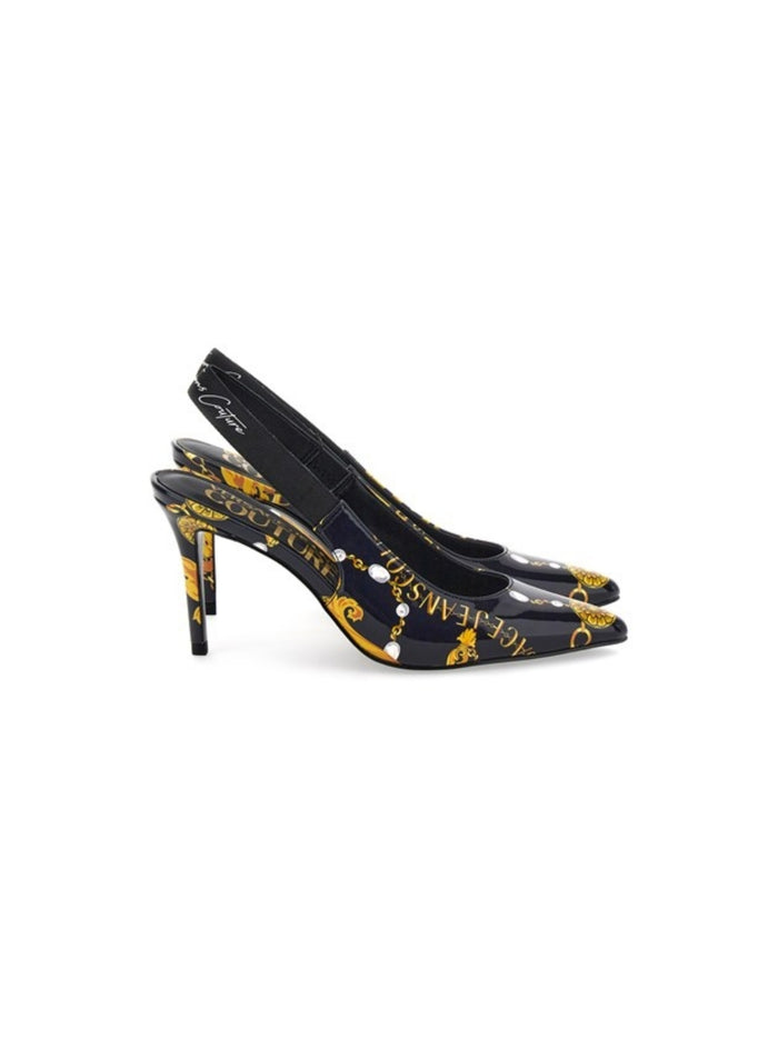 VERSACE JEANS COUTURE Flat shoes Black