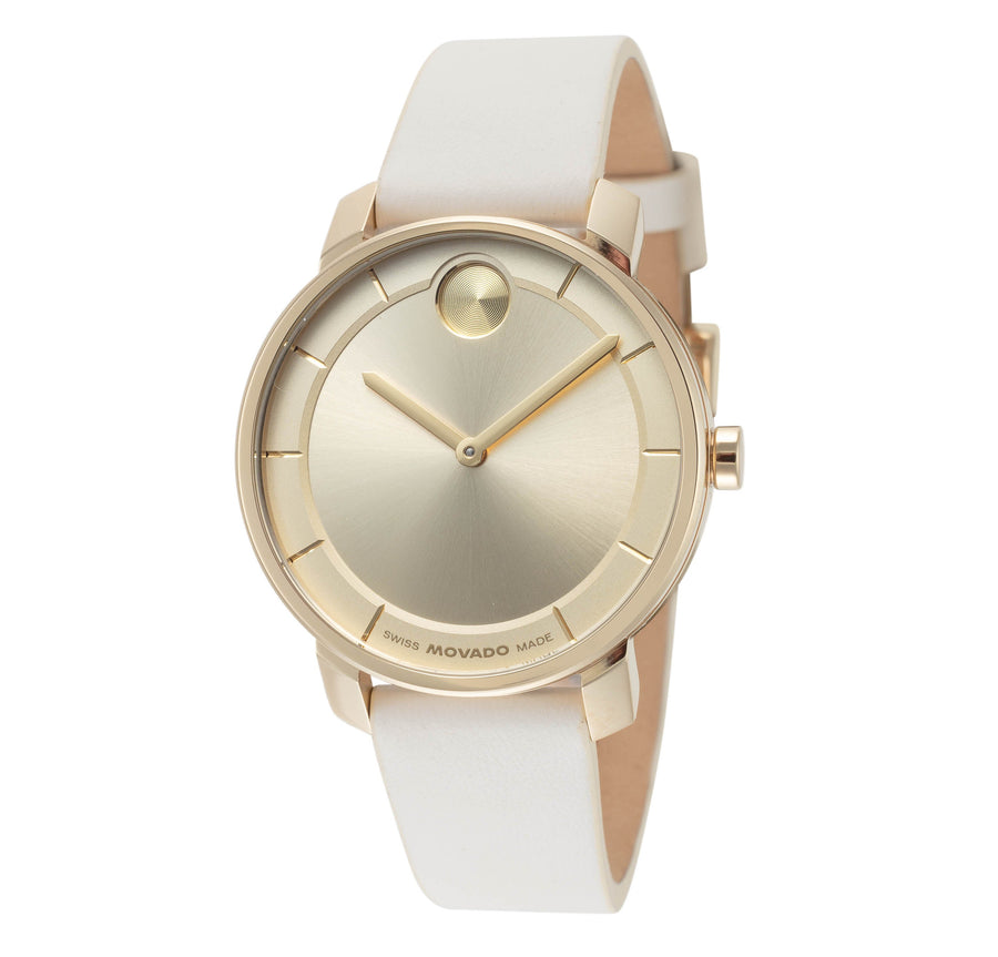 Preloved - Movado Womens Bold Access Gold Tone 34mm Quartz Watch 3600963 One Color Watches