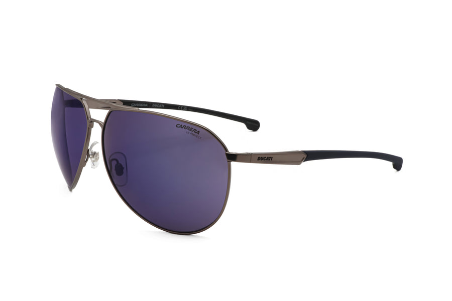 Preloved - Carrera Mens 67mm Matte Dark Ruthenium Blue Sunglasses Carduc030-S-V6d-67 One Color