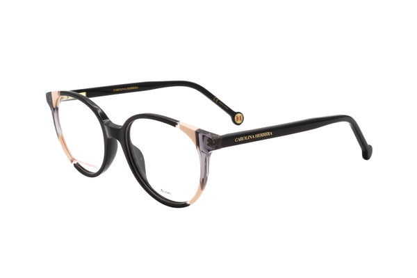 Preloved - Carolina Herrera Womens 52mm Black Nude Eyeglasses Ch0067-Kdx-52 One Color