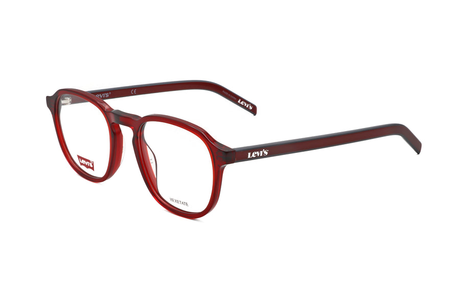 Preloved - Levis Mens 50 Mm Red Eyeglasses Lv1024-0c9a-20 One Color
