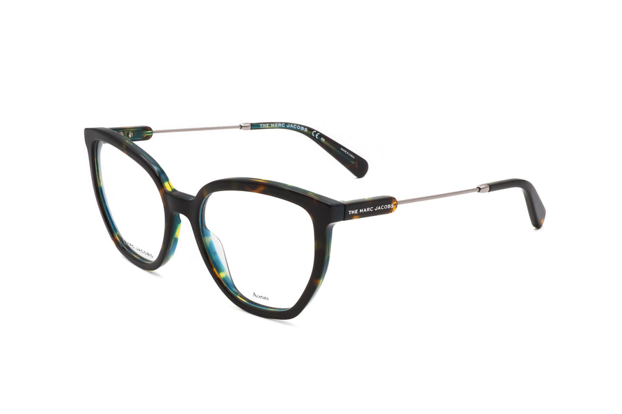 Preloved - Marc Jacobs Womens 54mm Havana Teal Eyeglasses Marc596-0yap-18 One Color