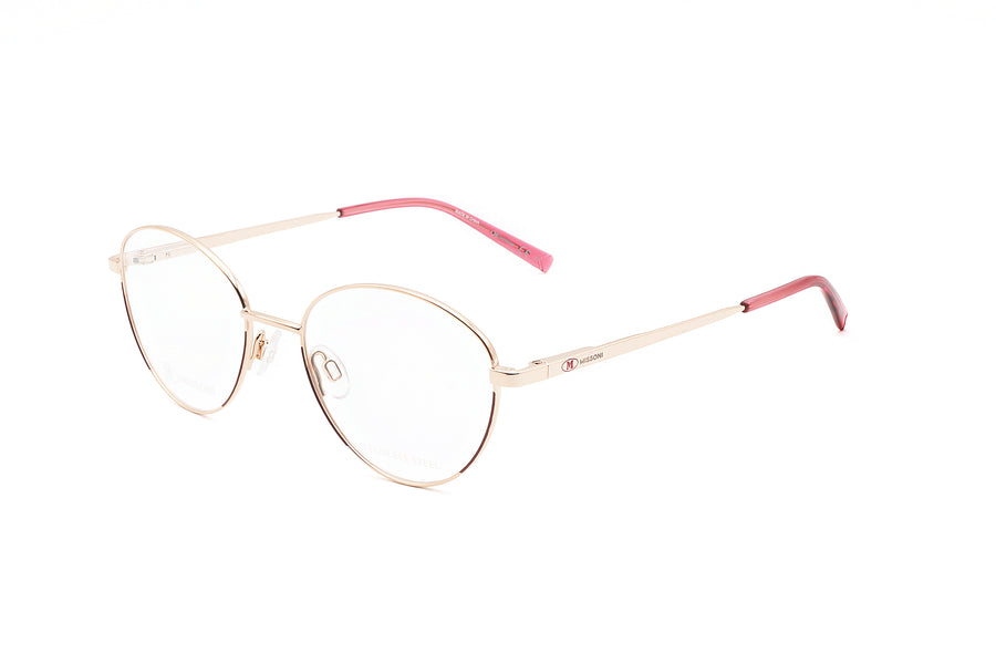 Preloved - Missoni Womens 53mm Burgundy Copper Gold Eyeglasses Mmi0024-Yk9-53 One Color