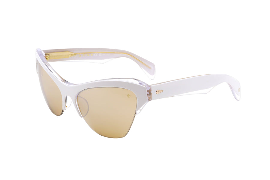 Preloved - Rag & Bone Womens 61 Mm White Crystal Sunglasses Rnb1079-S-P9u-61 One Color