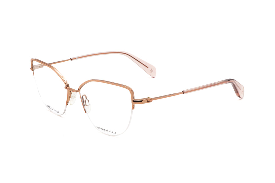 Preloved - Rag & Bone Womens 53mm Red Gold Eyeglasses Rnb3042-G-Au2-53 One Color