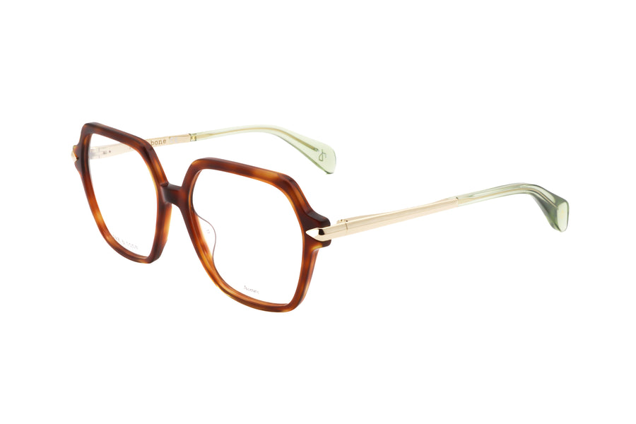 Preloved - Rag & Bone Womens 55 Mm Havana Eyeglasses Rnb3052-G-086-55 One Color