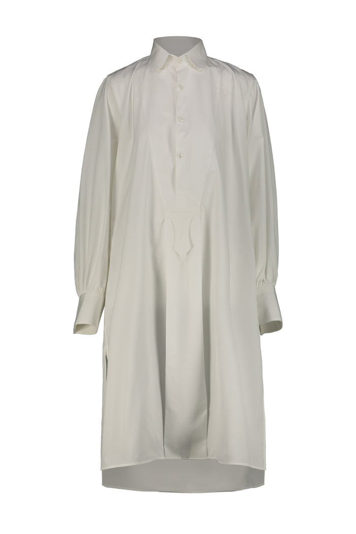 Shirt Dress White Cotton Camicia