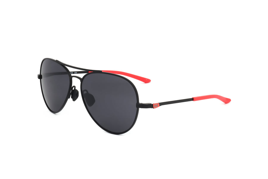 Preloved - Under Armour Unisex 51 Matte Black Red Sunglasses Uainstinct-0blx-Ir One Color
