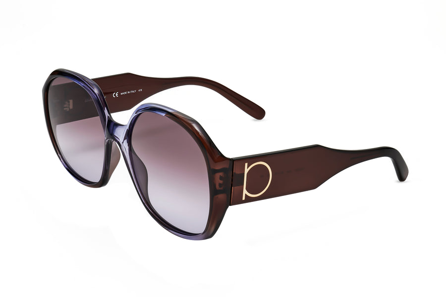 Preloved - Ferragamo Fashion Womens 60 Mm Violet Brown Gradient Sunglasses Sf943s-6018546 One Color