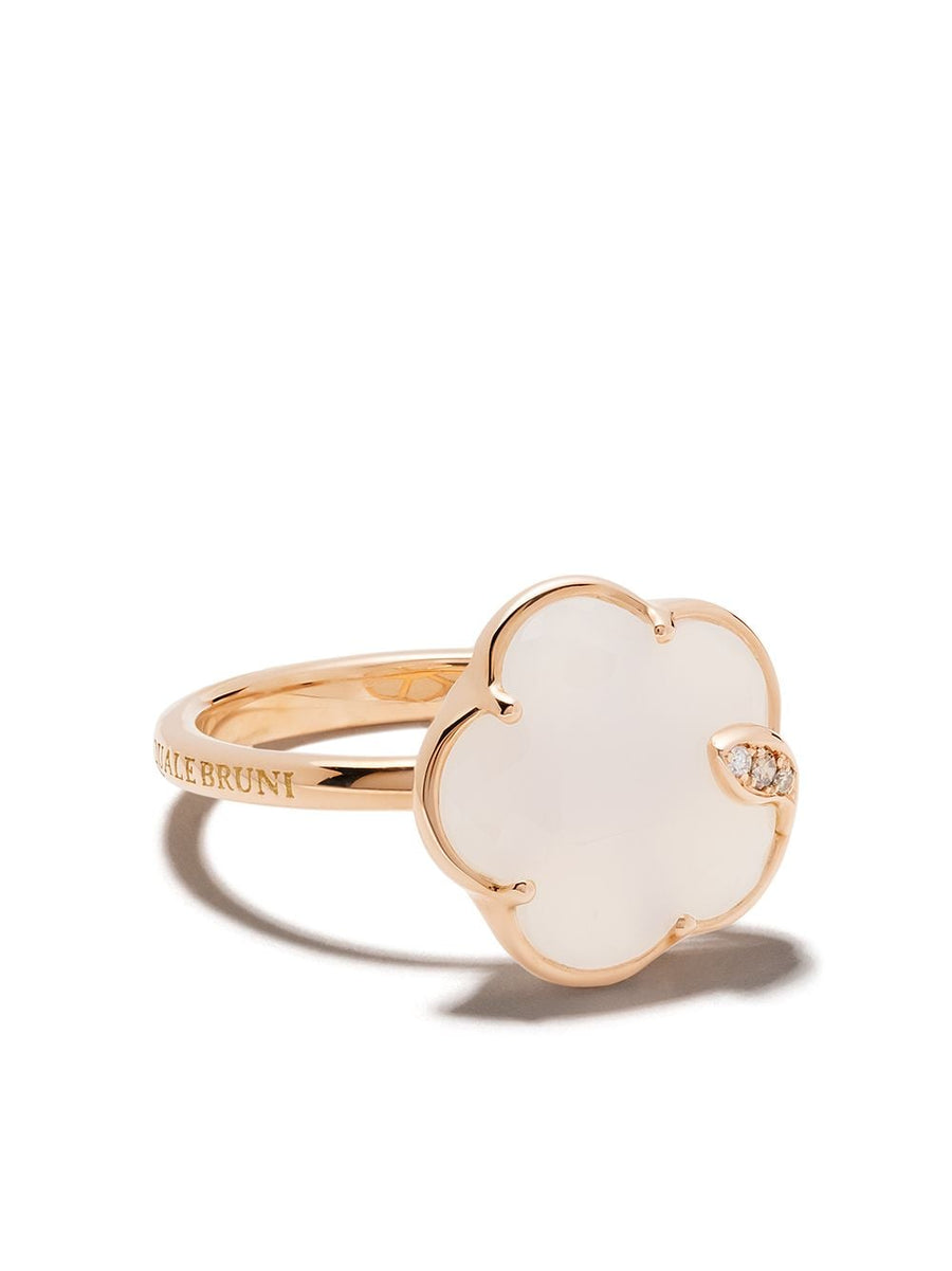 Pasquale Bruni 18kt rose gold ring in white