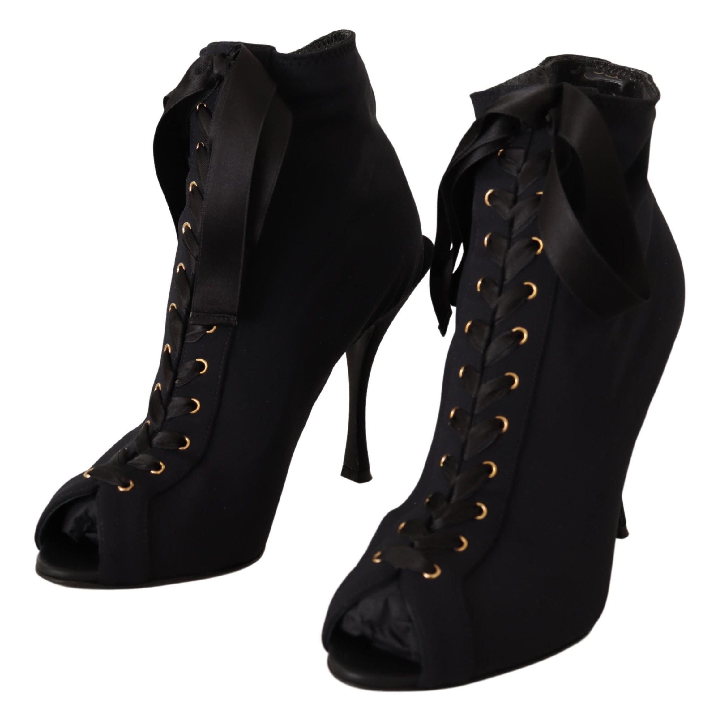 Dolce & Gabbana 52% PA ankle boot in black — view 4