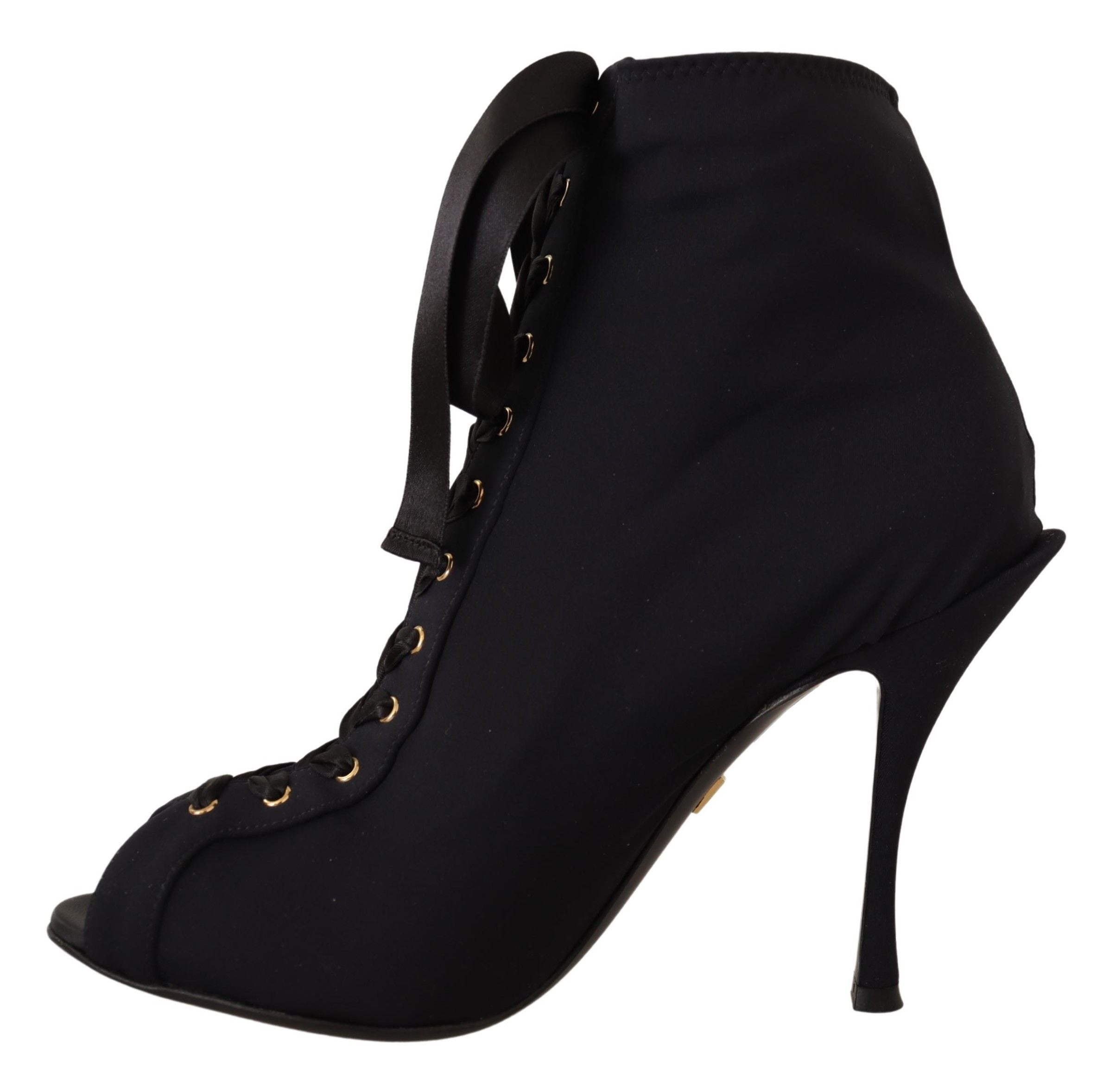 Dolce & Gabbana 52% PA ankle boot in black — view 6