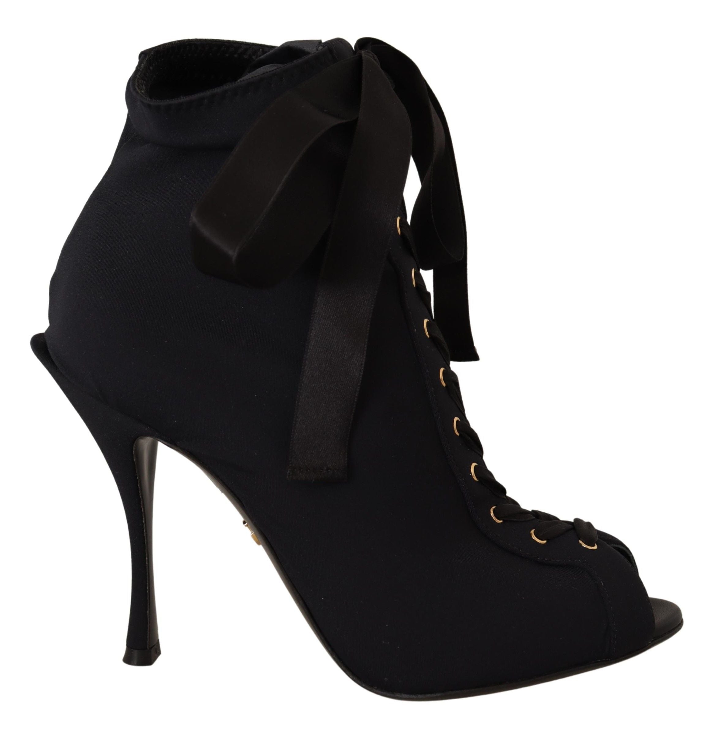 Dolce & Gabbana 52% PA ankle boot in black — view 7