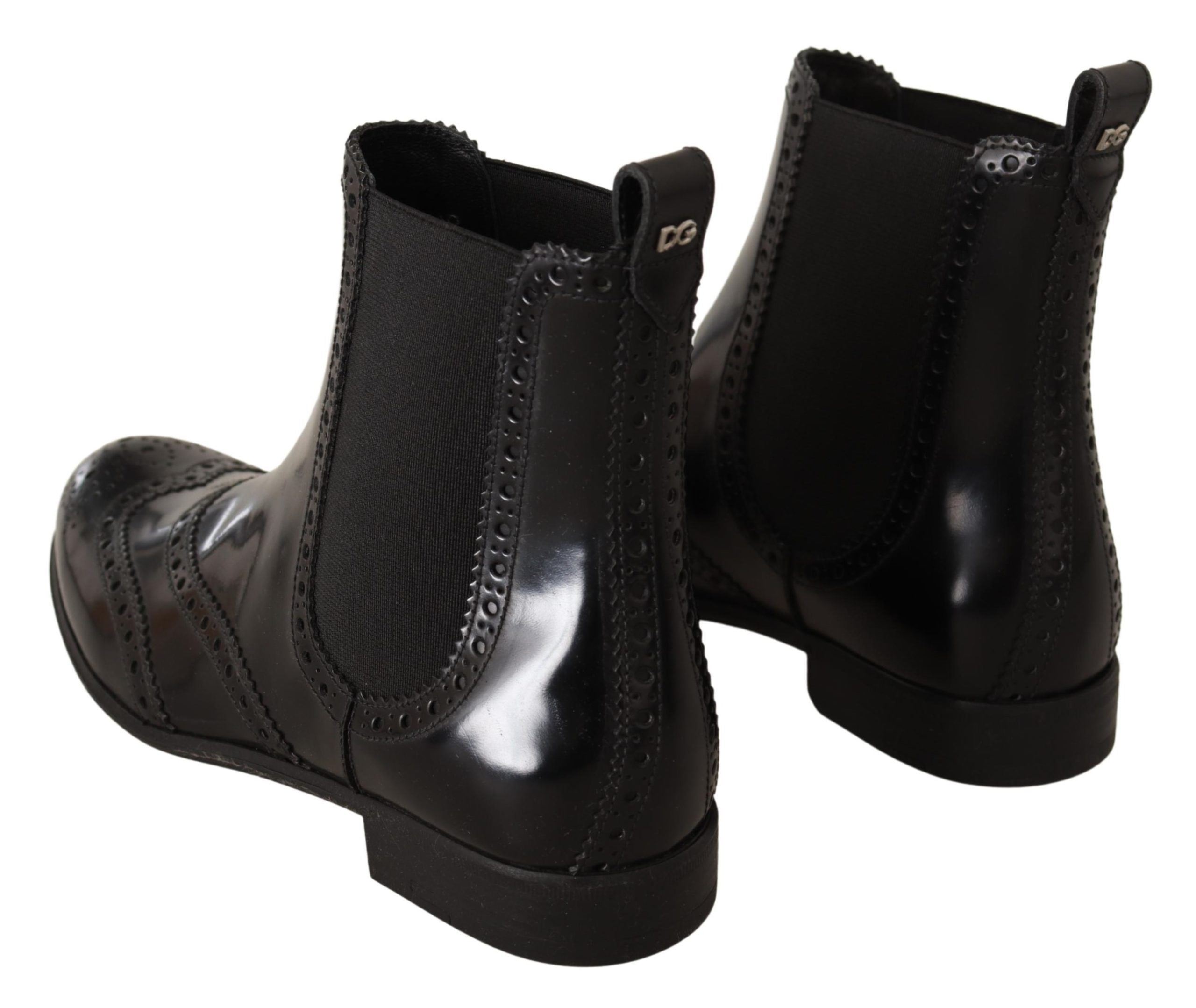 Dolce & Gabbana 80% Leather boot in black — view 2