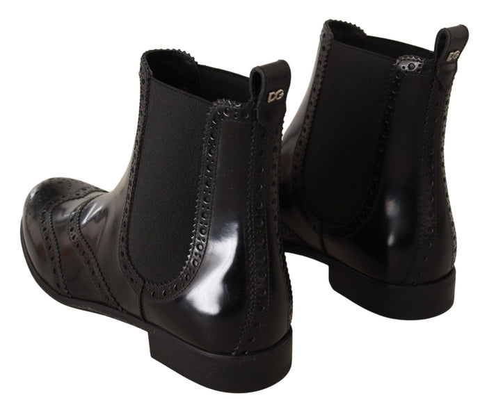 Dolce & Gabbana 80% Leather boot in black — view 2