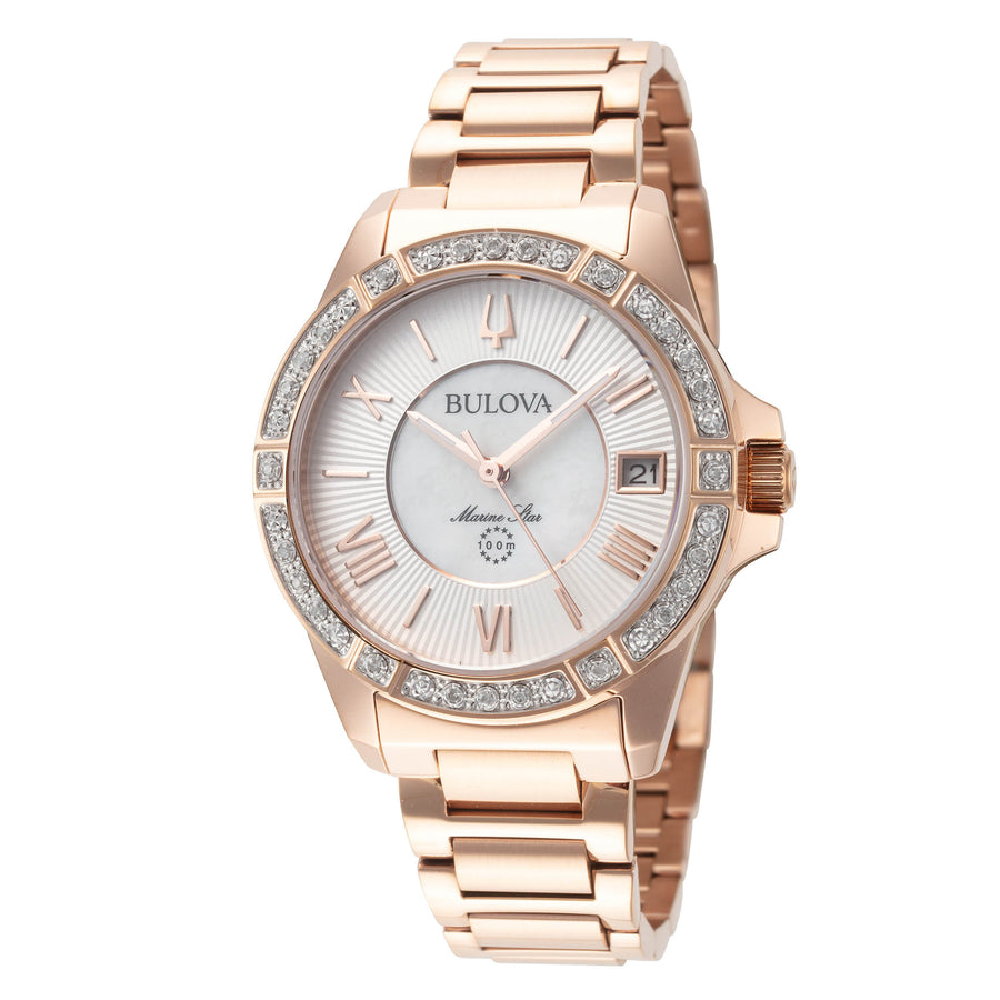 Preloved - Bulova Womens Marine Star 32mm Quartz Watch 98r295 One Color Watches