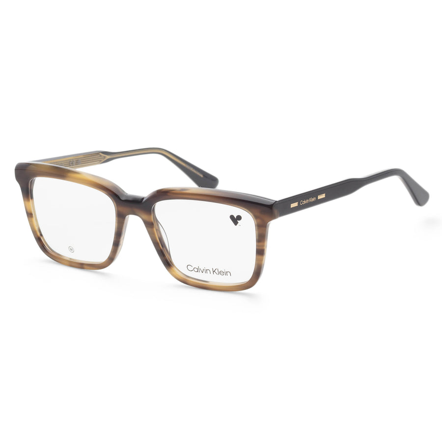 Preloved - Calvin Klein Unisex 53mm Khaki Havana Eyeglasses Ck24516-341 One Color