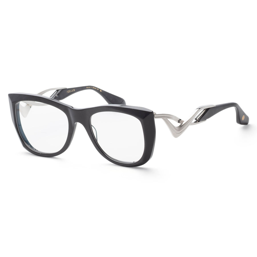 Preloved - Dita Womens Talon 55mm Black Pearl Silver Eyeglasses Dtx438-A-02 One Color