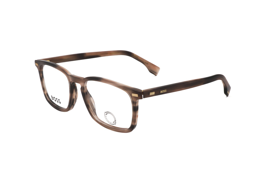 Preloved - Hugo Boss Mens 53mm Grey Brown Eyeglasses Boss1368-S05-53 One Color