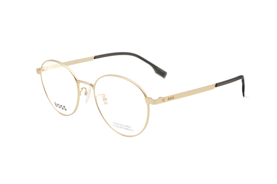 Preloved - Hugo Boss Mens 52 Mm Matte Gold Eyeglasses Boss1475-F-Aoz-52 One Color