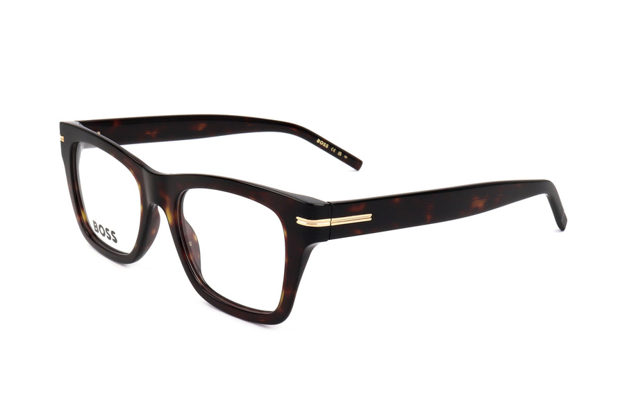 Preloved - Hugo Boss Mens 49mm Havana Eyeglasses Boss1522-086-49 One Color