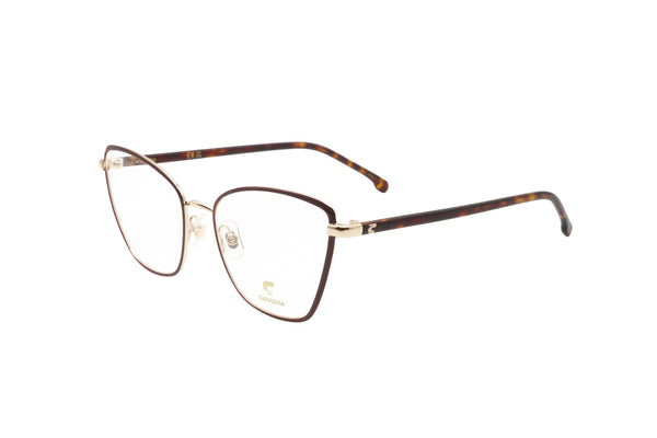 Preloved - Carrera Womens 54mm Matte Burgundy Gold Eyeglasses Carrera3039-E28-54 One Color