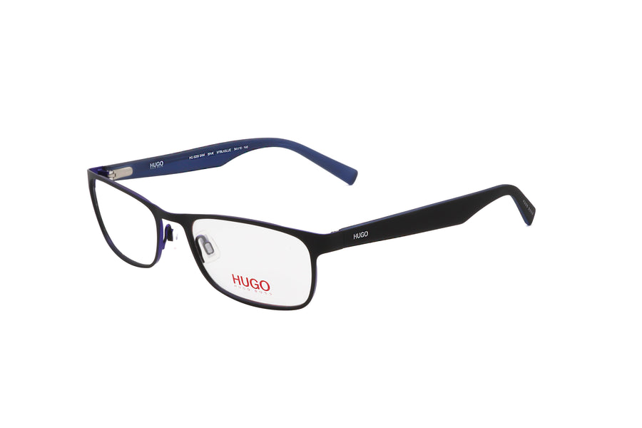 Preloved - Hugo Boss Mens 54mm Matte Black Blue Eyeglasses Hg0209sam-0vk-54 One Color