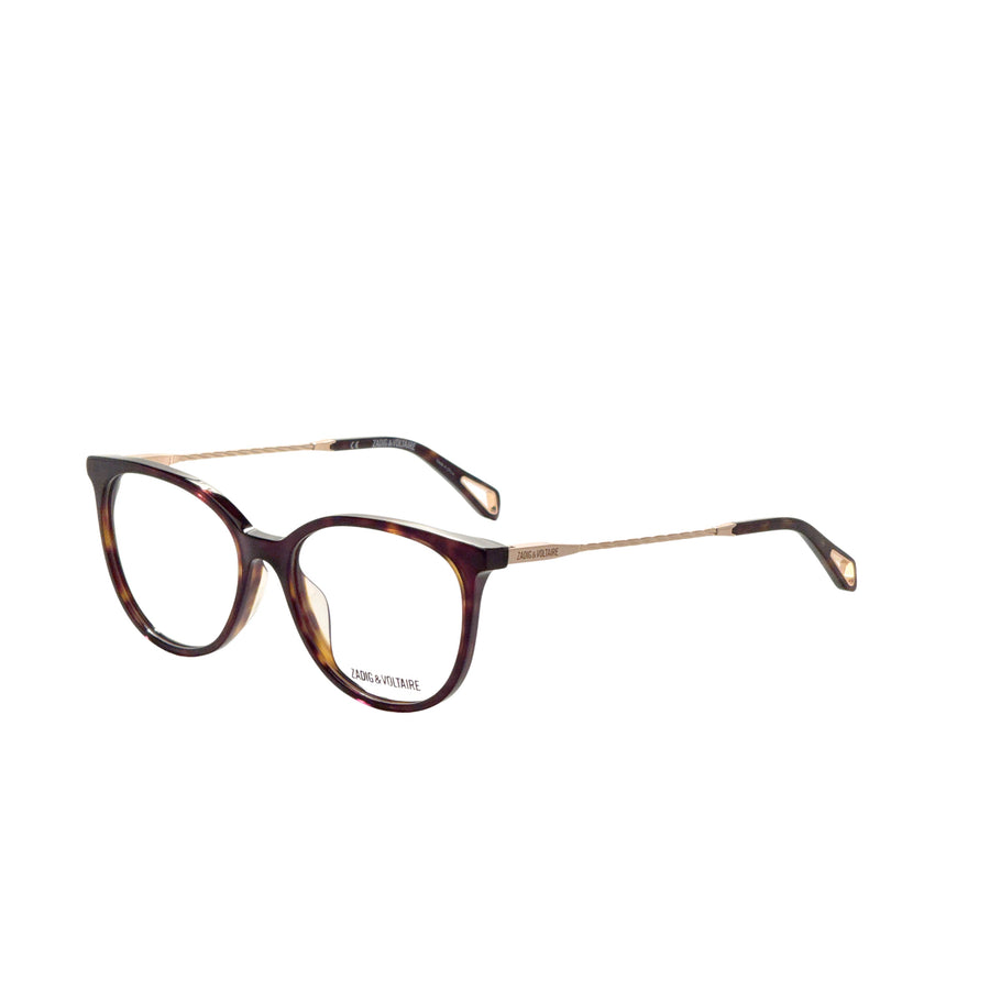 Preloved - Zadig & Voltaire Womens 52 Mm Dark Havana Eyeglasses Vzv288-520722 One Color