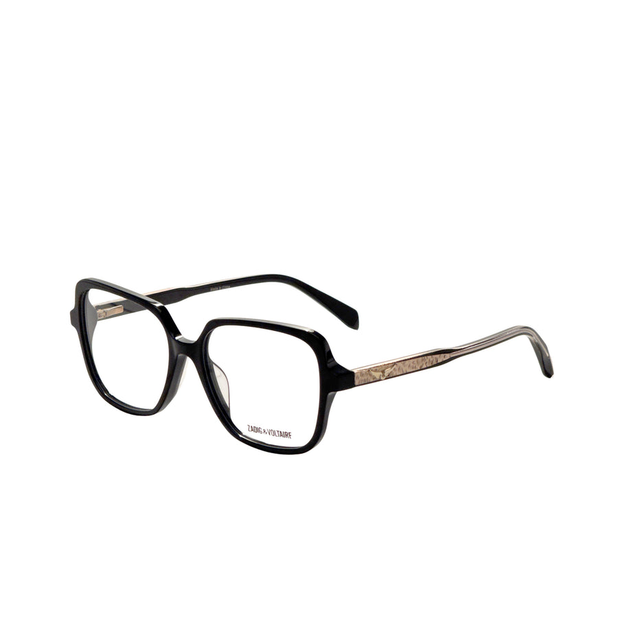 Preloved - Zadig & Voltaire Womens 54 Mm Shiny Black Eyeglasses Vzv389-540700 One Color