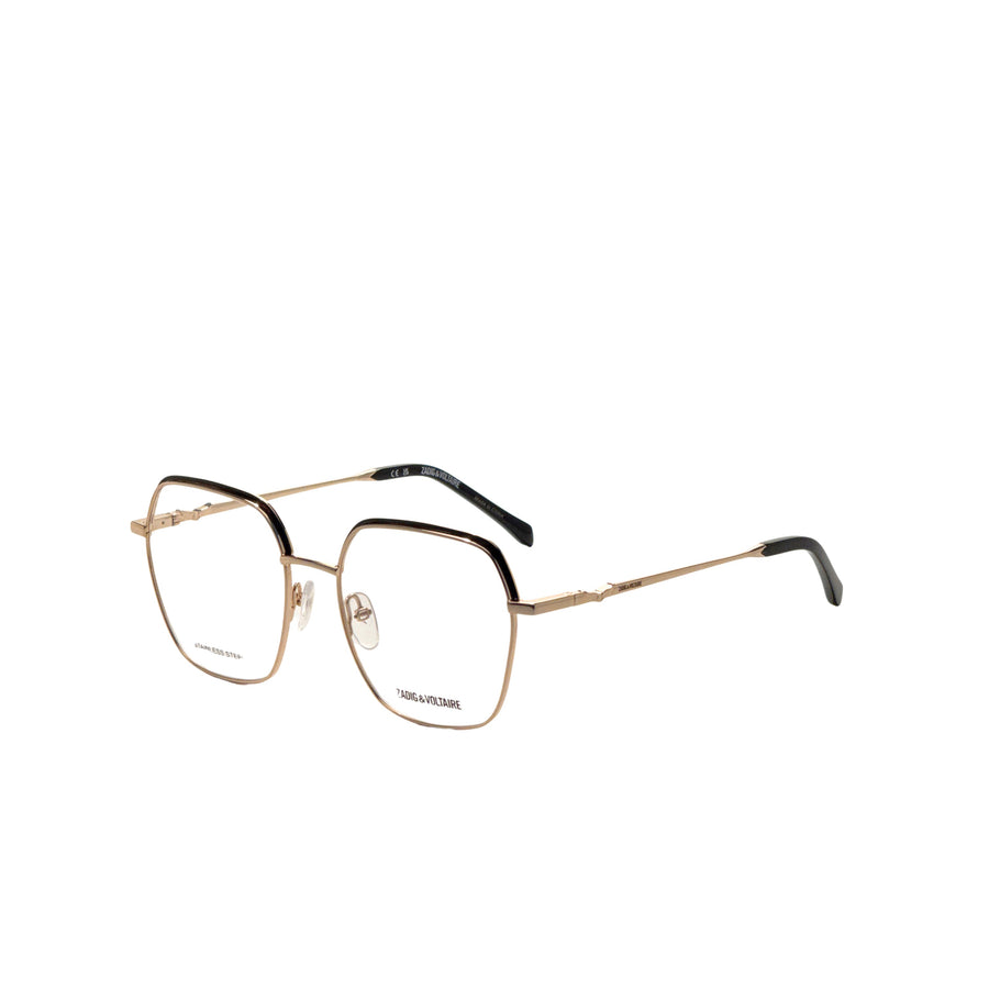 Preloved - Zadig & Voltaire Womens 53 Mm Rose Gold Black Eyeglasses Vzv393-530301 One Color