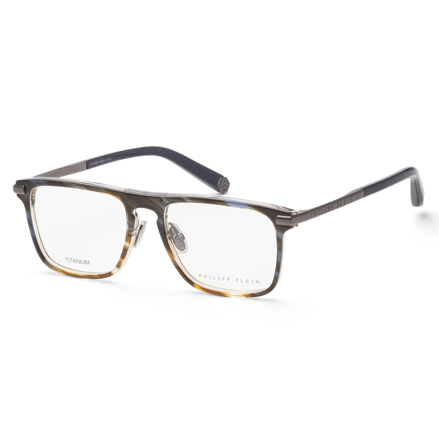 Preloved - Philipp Plein Mens 53mm Blue Havana Eyeglasses Vpp019m5309n3 One Color