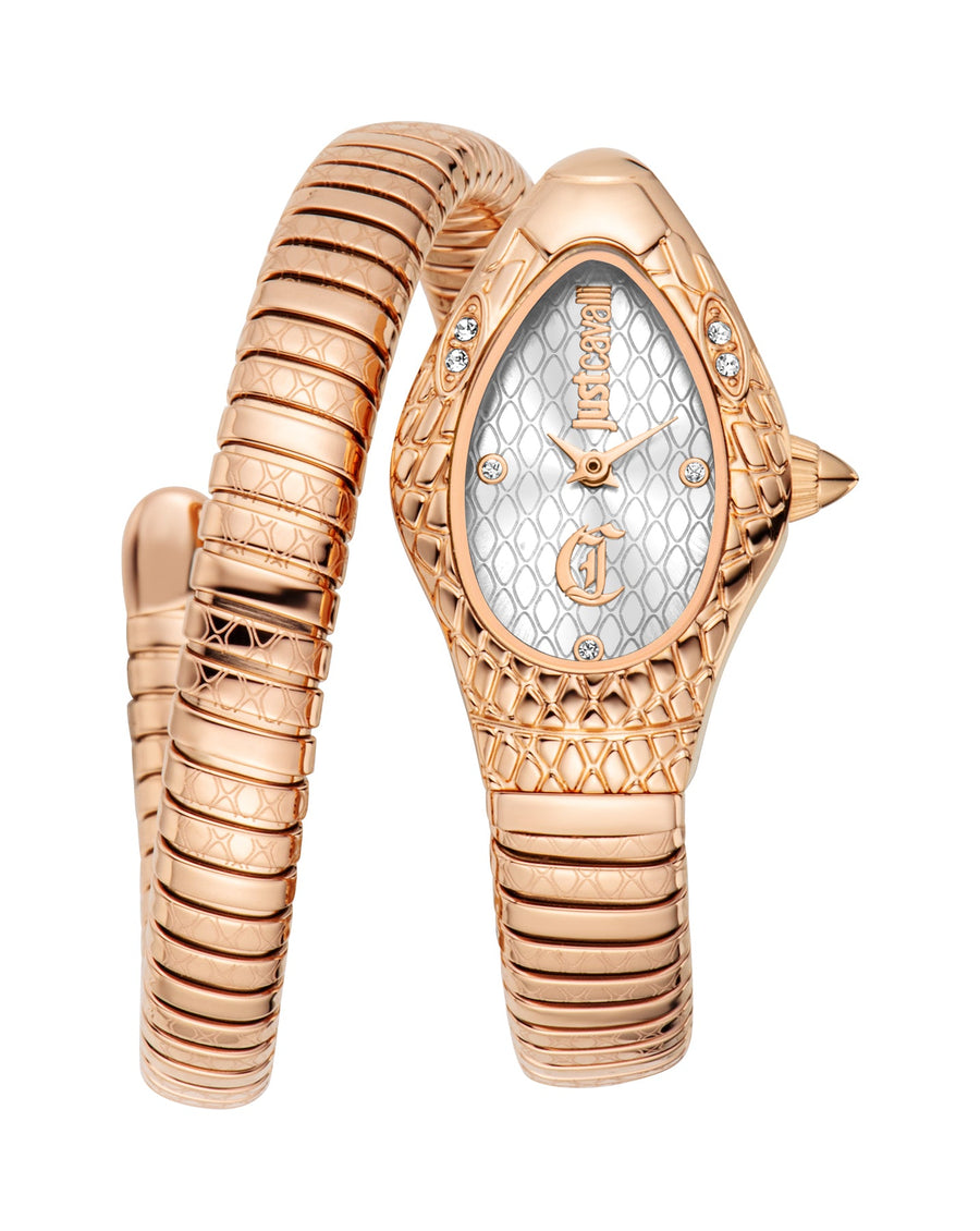 Preloved - Just Cavalli Womens Snake 20mm Quartz Watch Jc1l373m1045 One Color Watches