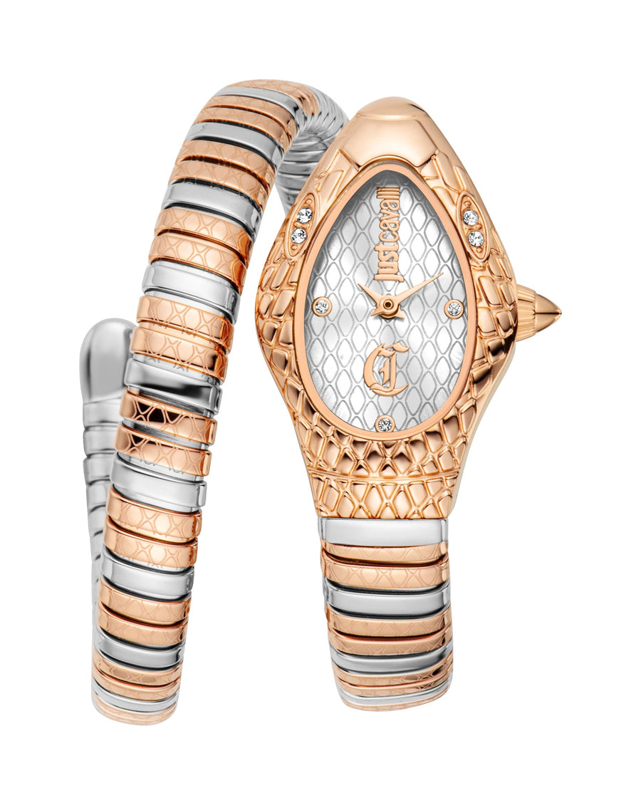 Preloved - Just Cavalli Womens Snake 20mm Quartz Watch Jc1l373m1065 One Color Watches