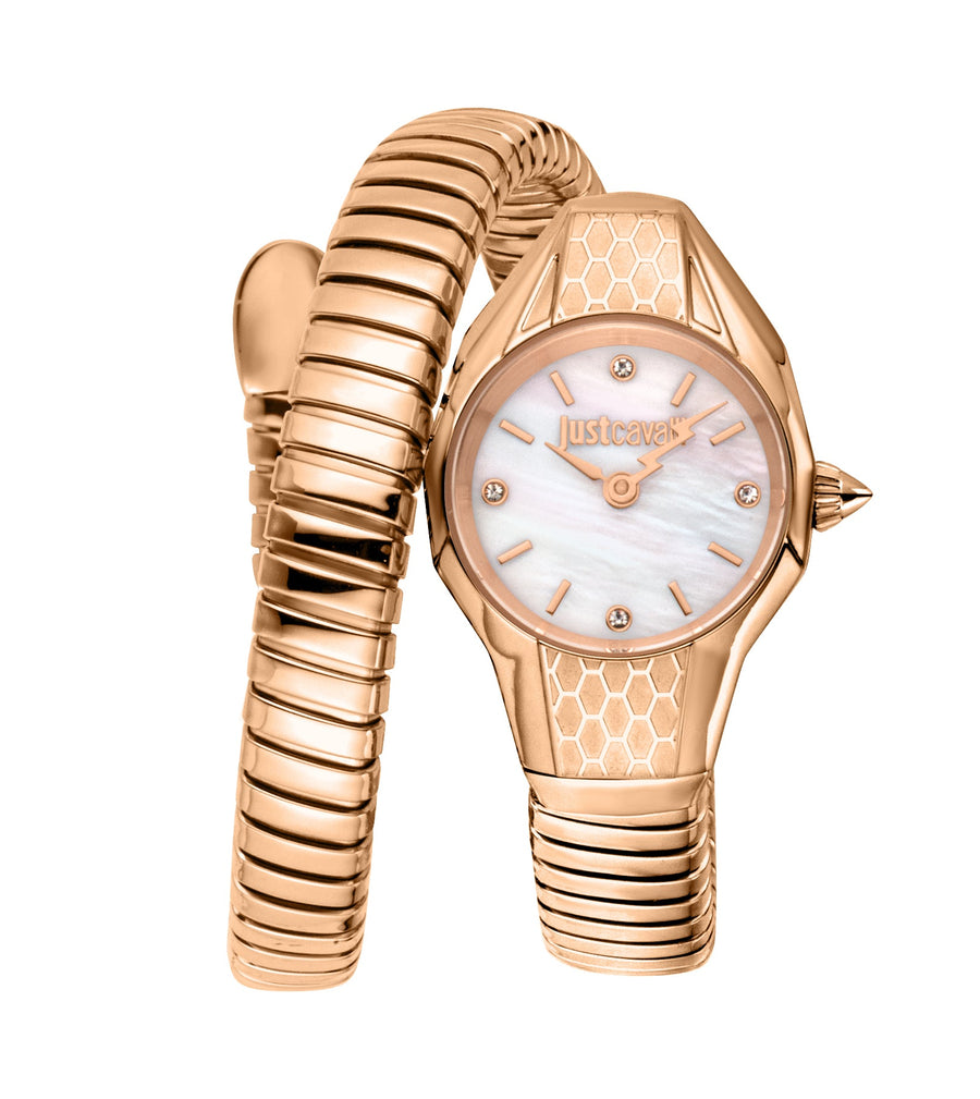 Preloved - Just Cavalli Womens Snake 22mm Quartz Watch Jc1l375m0045 One Color Watches