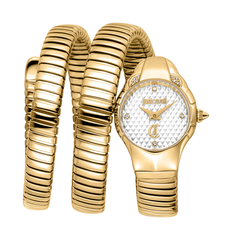 Preloved - Just Cavalli Womens Snake 22.5mm Quartz Watch Jc1l393m0025 One Color Watches