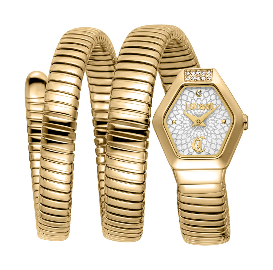 Preloved - Just Cavalli Womens Snake 22.5mm Quartz Watch Jc1l395m0025 One Color Watches