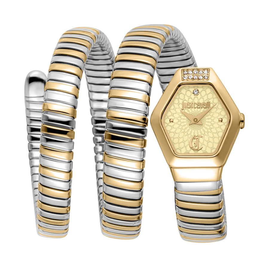 Preloved - Just Cavalli Womens Snake 22.5mm Quartz Watch Jc1l395m0055 One Color Watches