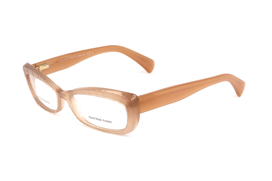 Preloved - Alexander Mcqueen Womens 52mm Milky Carmel Eyeglasses Amq-4203-K6z-52 One Color