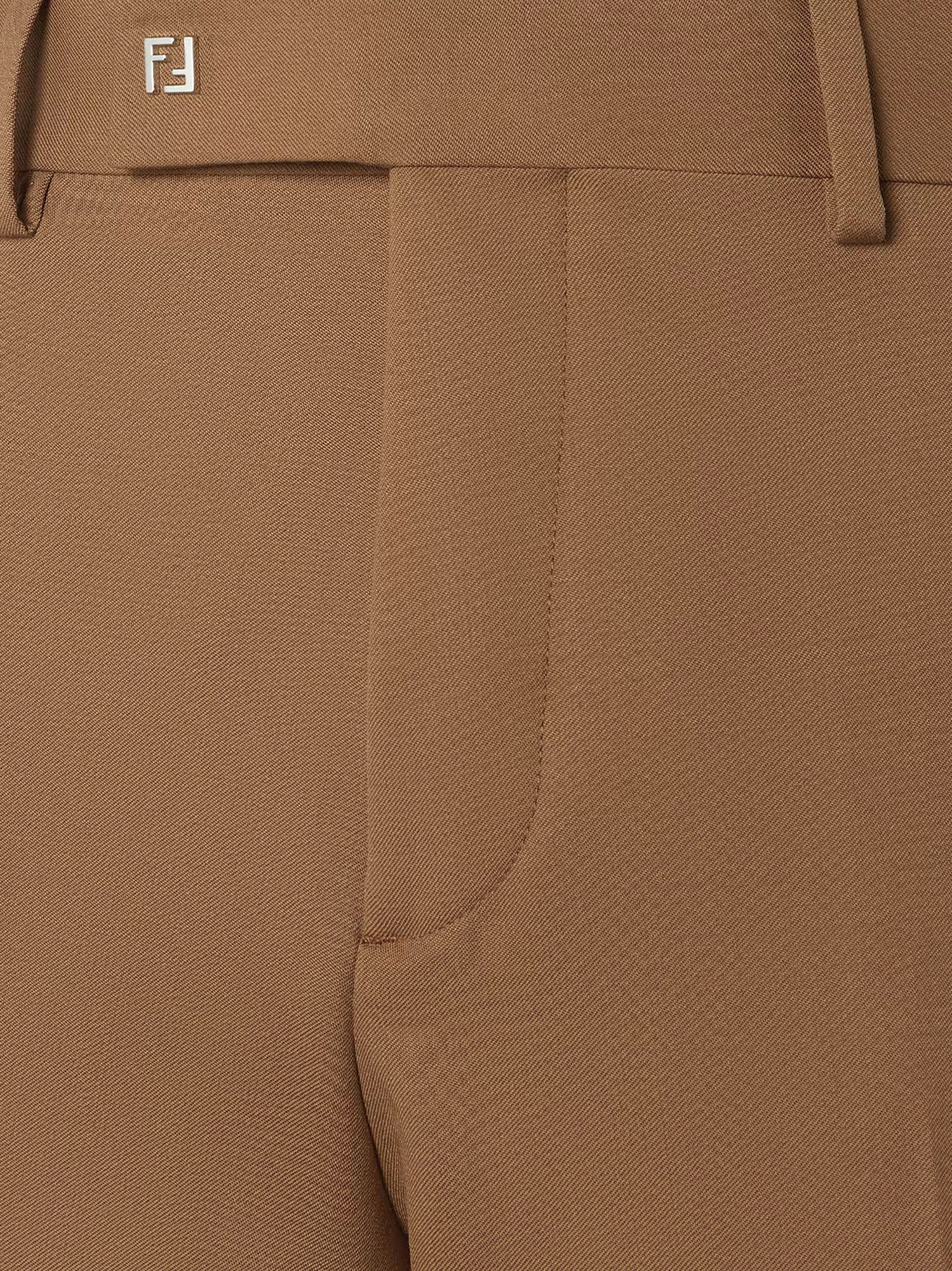 Fendi Rtw Brown Lana Vergine