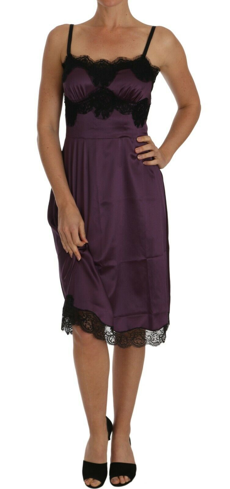 Dolce & Gabbana 76% Silk dress in purple