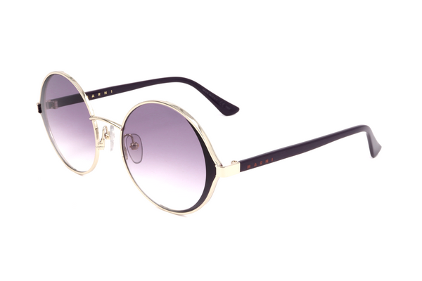 Preloved - Marni Womens 58mm Gold Purple Sunglasses Me117s-710-58 One Color