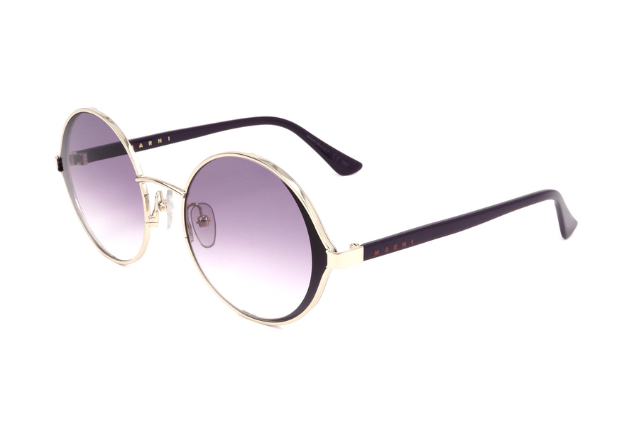 Preloved - Marni Womens 58mm Gold Purple Sunglasses Me117s-710-58 One Color