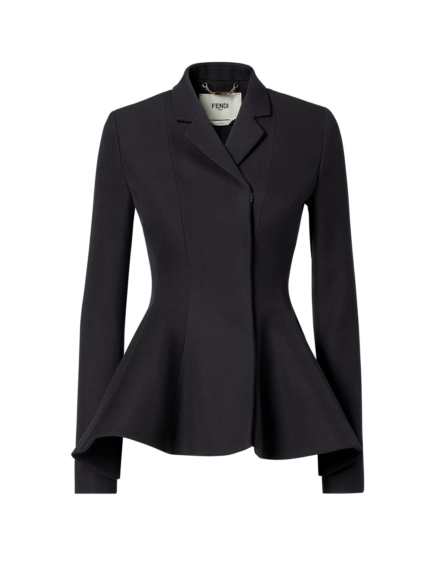 Fendi Clothing Black Lana Vergine
