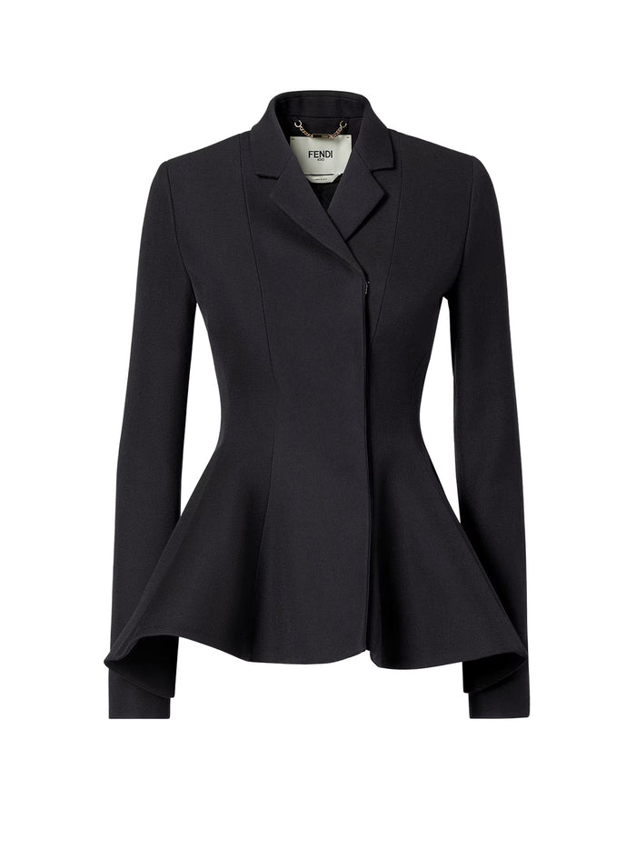 Fendi Clothing Black Lana Vergine